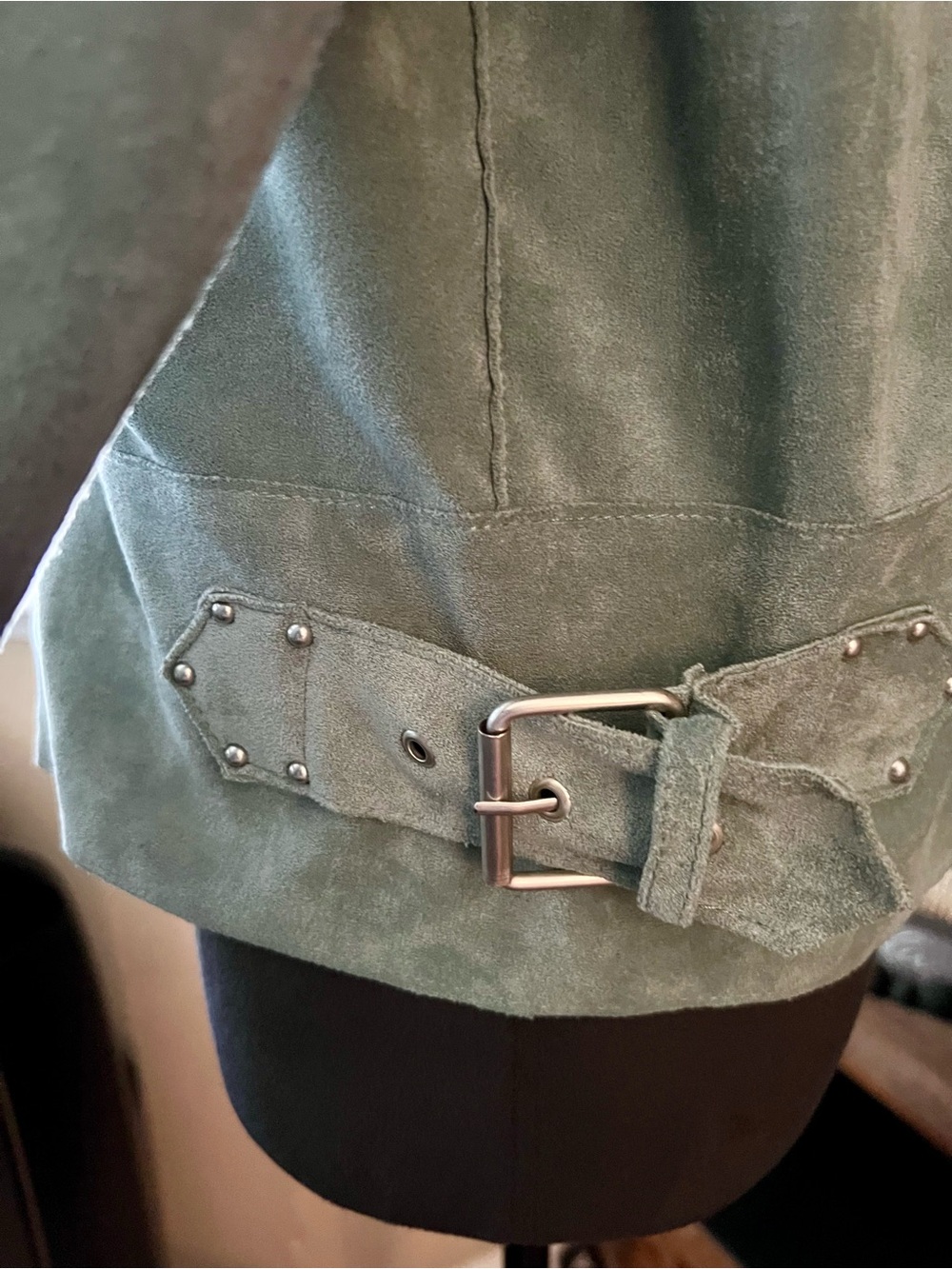 Blank NYC Mint Green Suede Moto Jacket - Picture 4 of 7